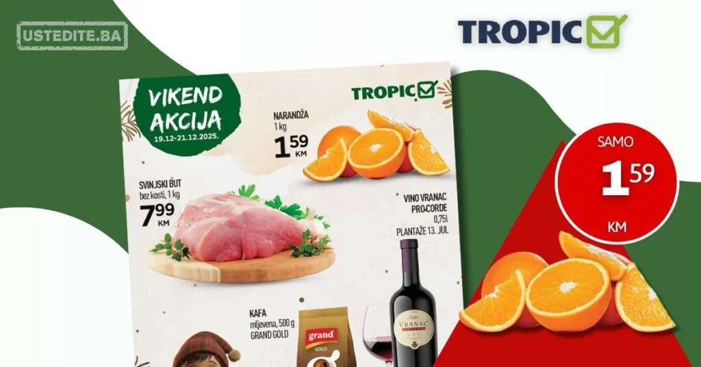 Tropic vikend akcija 19-21.12.2025.
