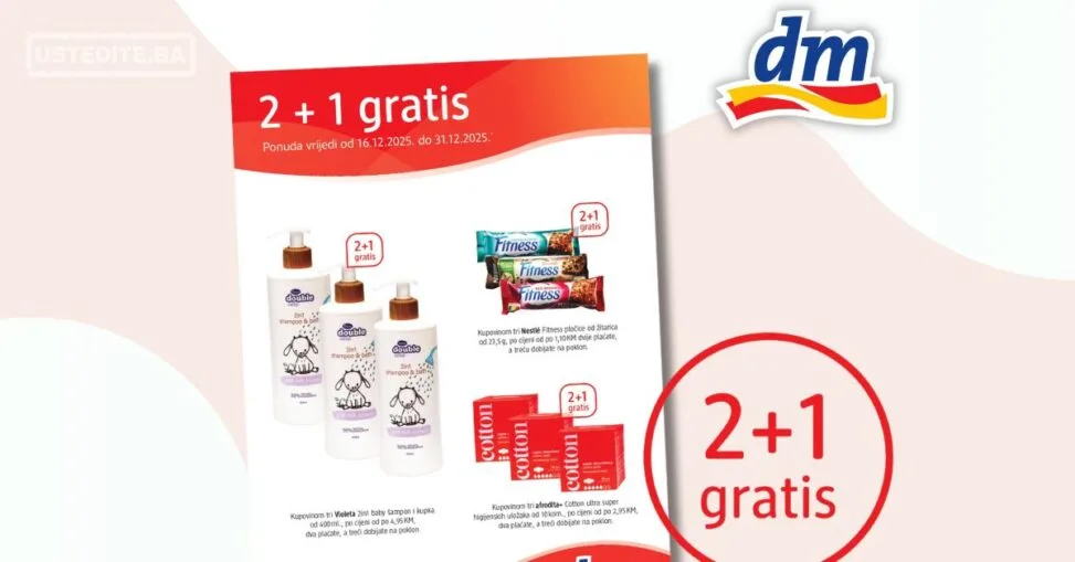 dm 2+1 GRATIS 16-31.12.2025.
