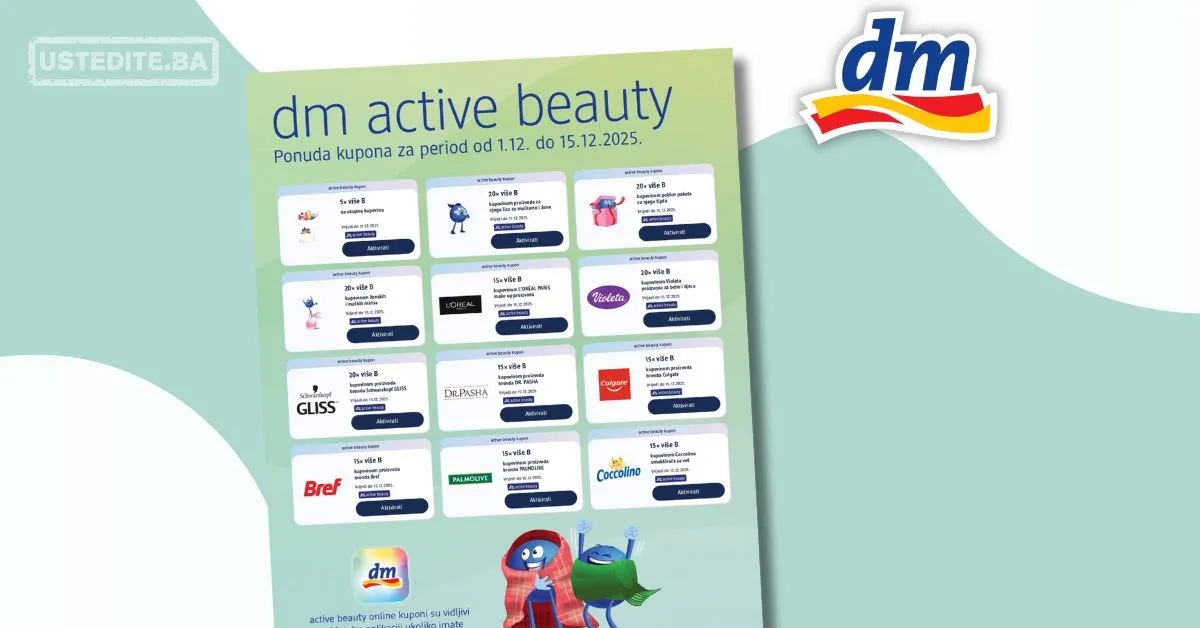 dm KUPONI – dm active beauty – akcija do 15.12.2025.
