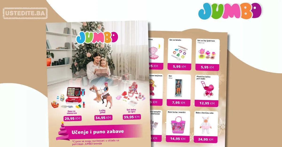 Jumbo akcija igračaka i dječijih poklona – decembar 2025.