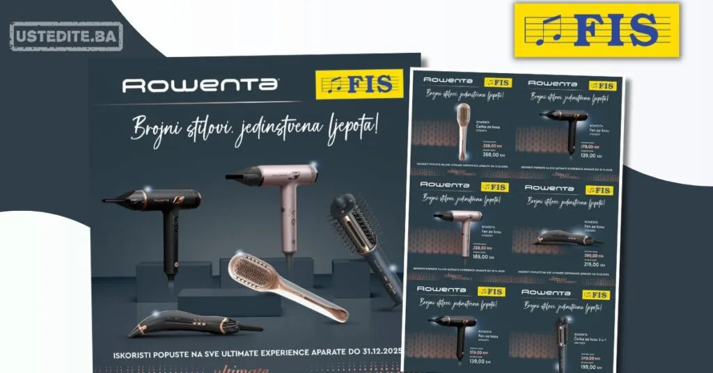 Fis akcija – Rowenta Ultimate Experience aparati sniženje do 31.12.2025.