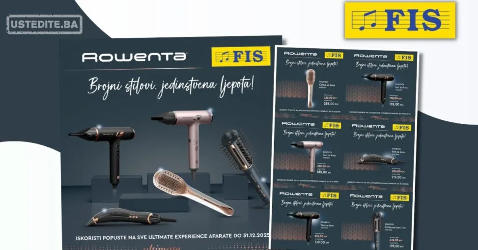 Fis akcija – Rowenta Ultimate Experience aparati sniženje do 31.12.2025.