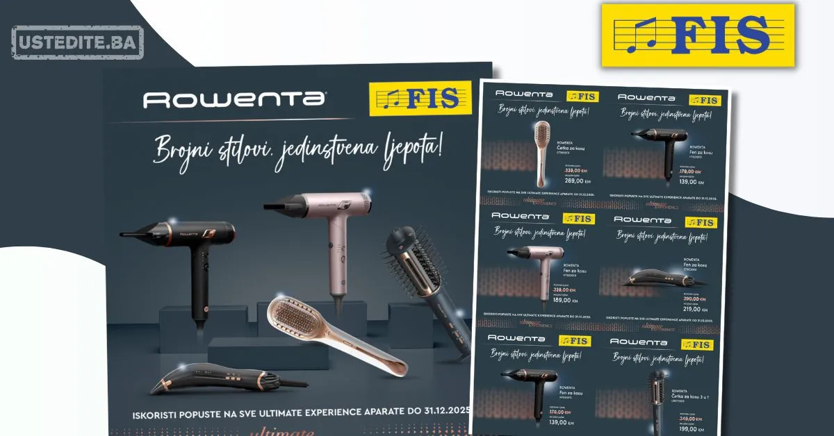 Fis akcija – Rowenta Ultimate Experience aparati sniženje do 31.12.2025.