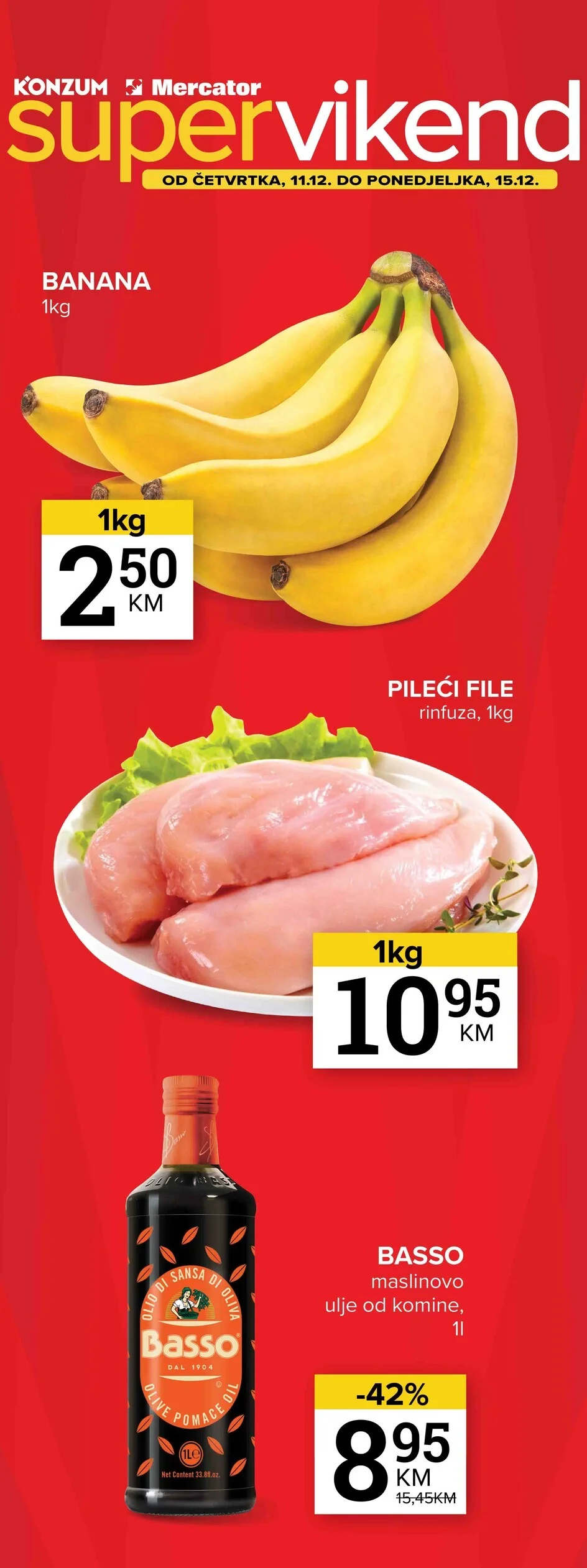 Konzum vikend akcija 11-15.12.2025.