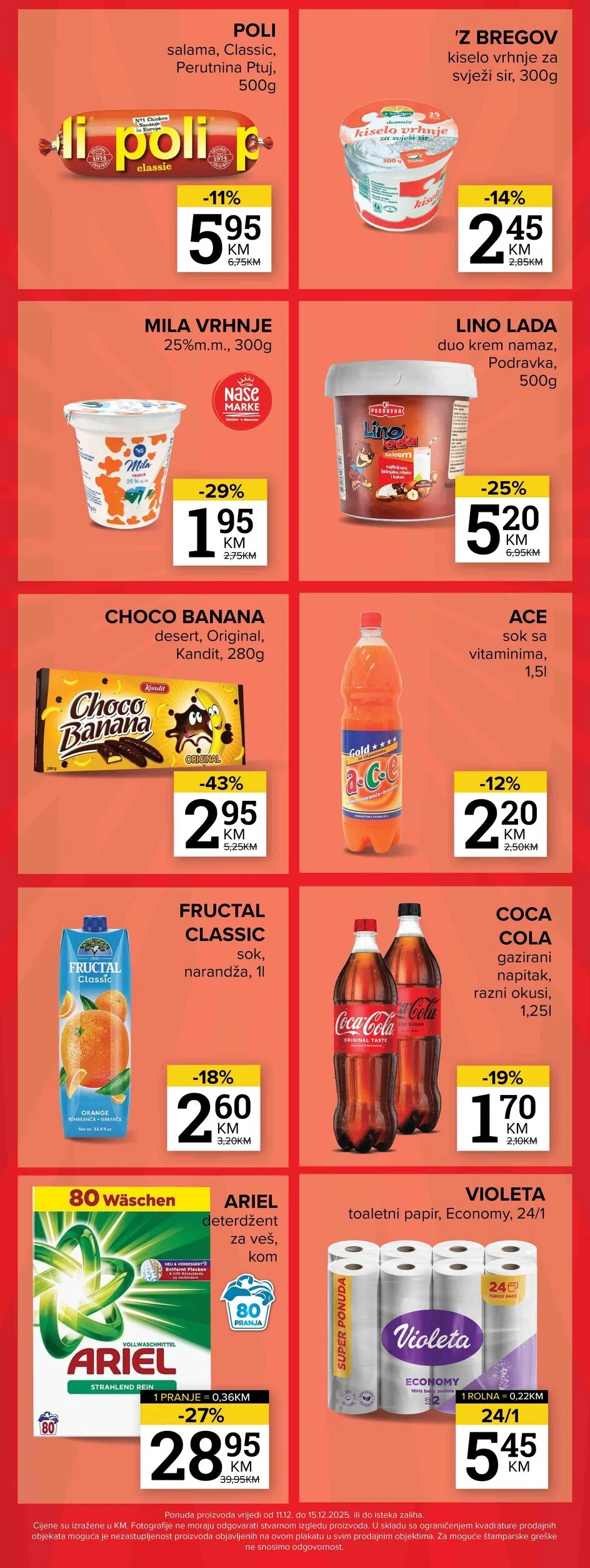 Konzum vikend akcija 11-15.12.2025.