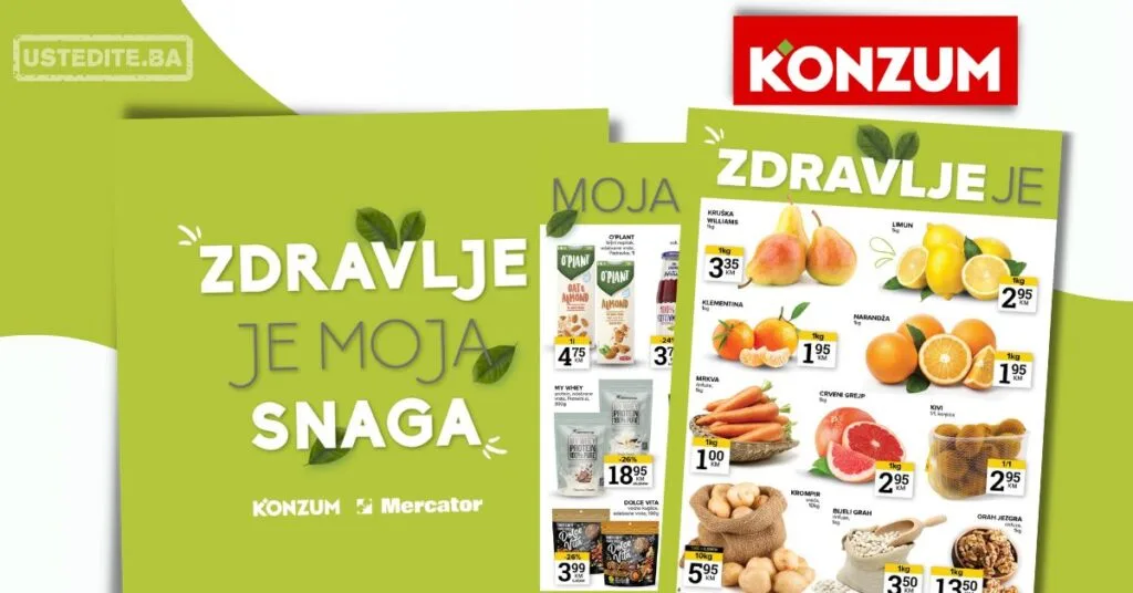 Konzum ZDRAVE NAMIRNICE 9-15.12.2025.