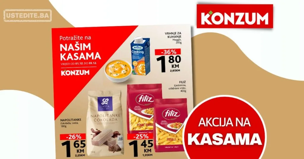 Konzum AKCIJA NA KASAMA