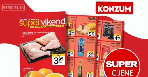 Konzum vikend akcija 18-22.10.2025.
