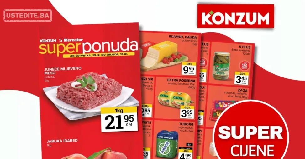 Konzum vikend akcija 25-31.12.2025.