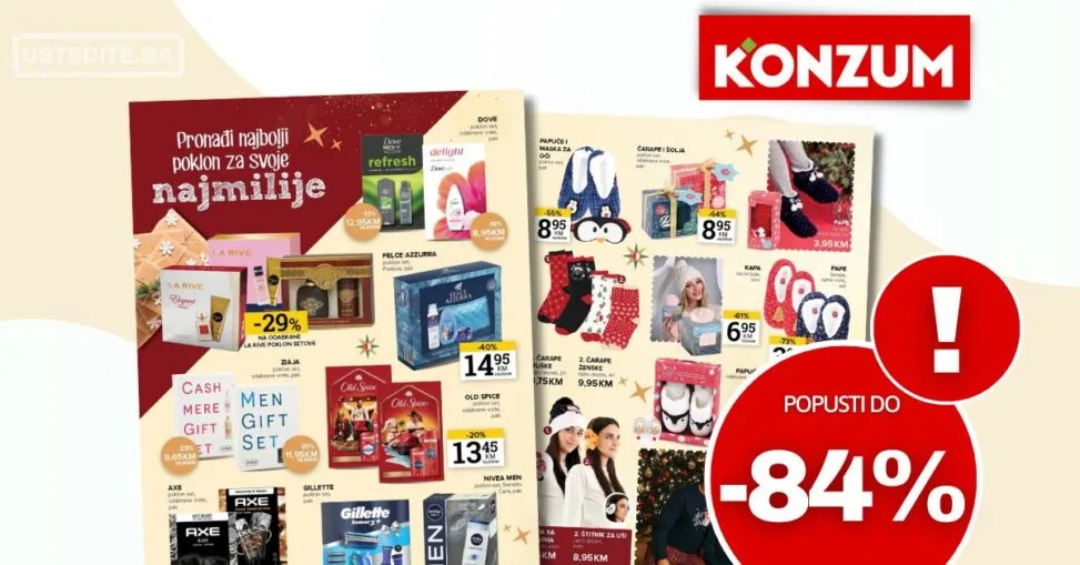 Konzum POKLONI ZA NAJDRAŽE 23.12.2025-5.1.2026.