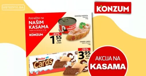 Konzum AKCIJA NA KASAMA 15-17.12.2025.