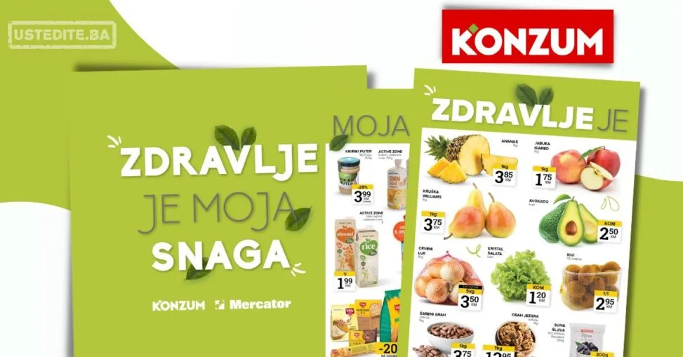 Konzum ZDRAVE NAMIRNICE 16-22.12.2025.
