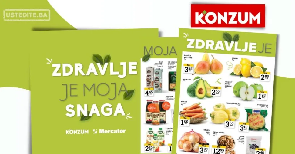 Konzum ZDRAVE NAMIRNICE 2-8.12.2025.