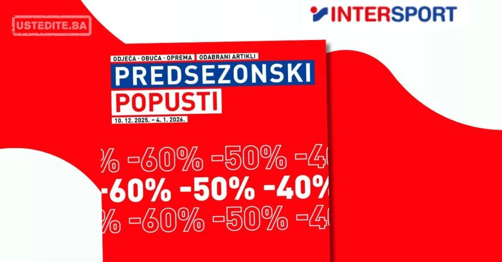 Intersport PREDSEZONSKI POPUSTI 10.12.2025-4.1.2026.