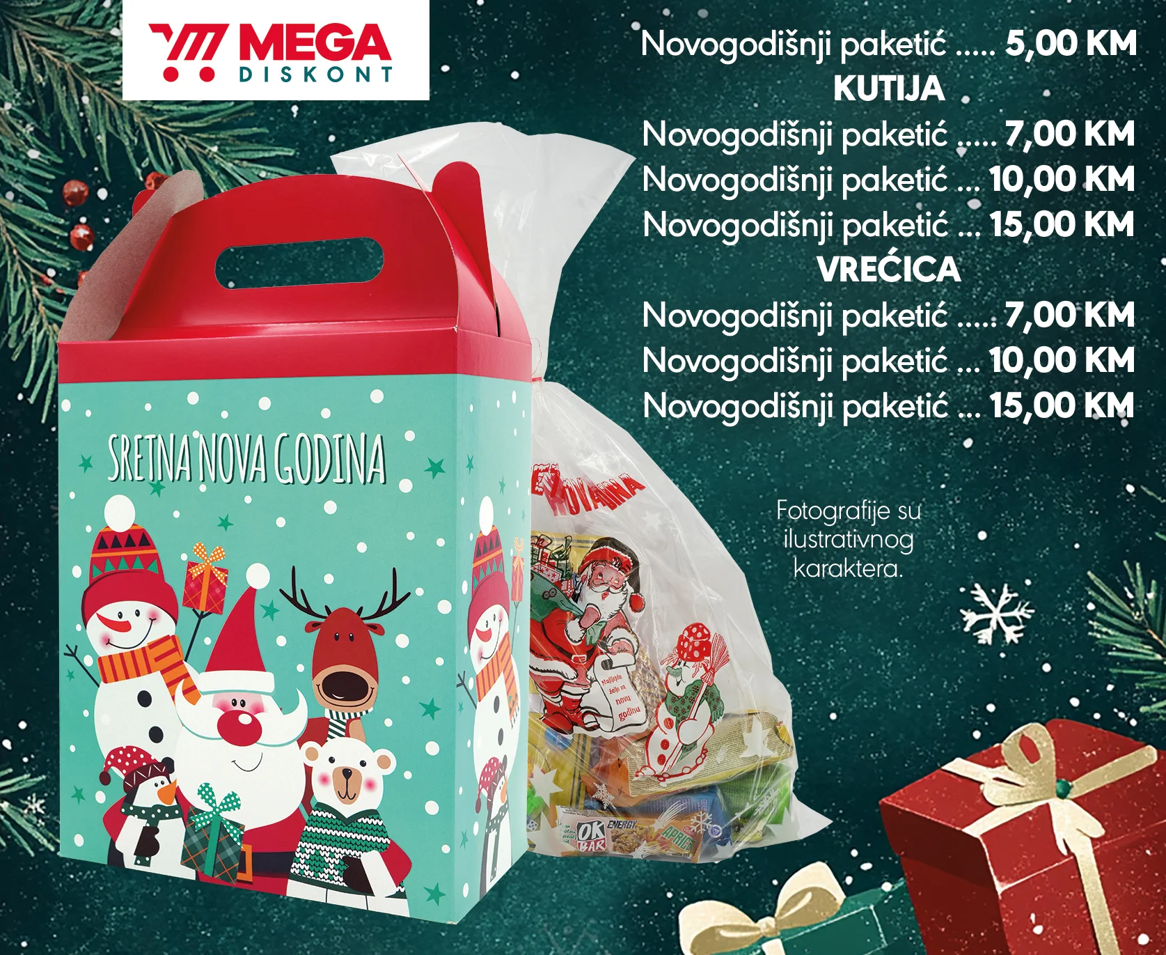 Mega Diskont NOVOGODIŠNJI PAKETIĆI decembar 2025.