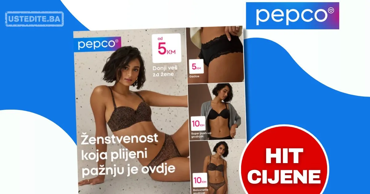 Pepco DONJI VEŠ ZA ŽENE decembar 2025.