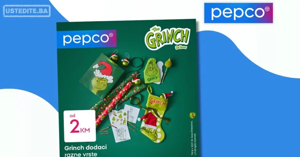 Pepco katalog – Grinch praznična ponuda decembar 2025.
