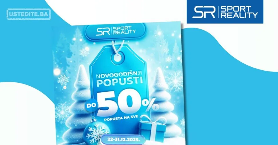 Sport Reality NOVOGODIŠNJI POPUSTI do 50% 22-31.12.2025.