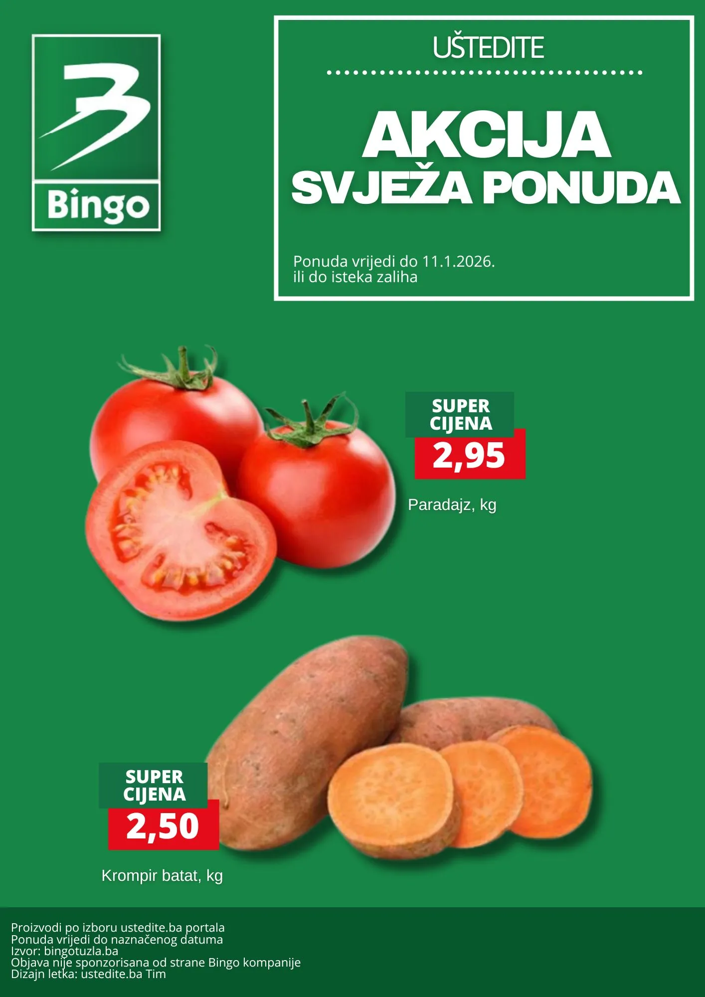Bingo akcija SVEJŽA PONUDA