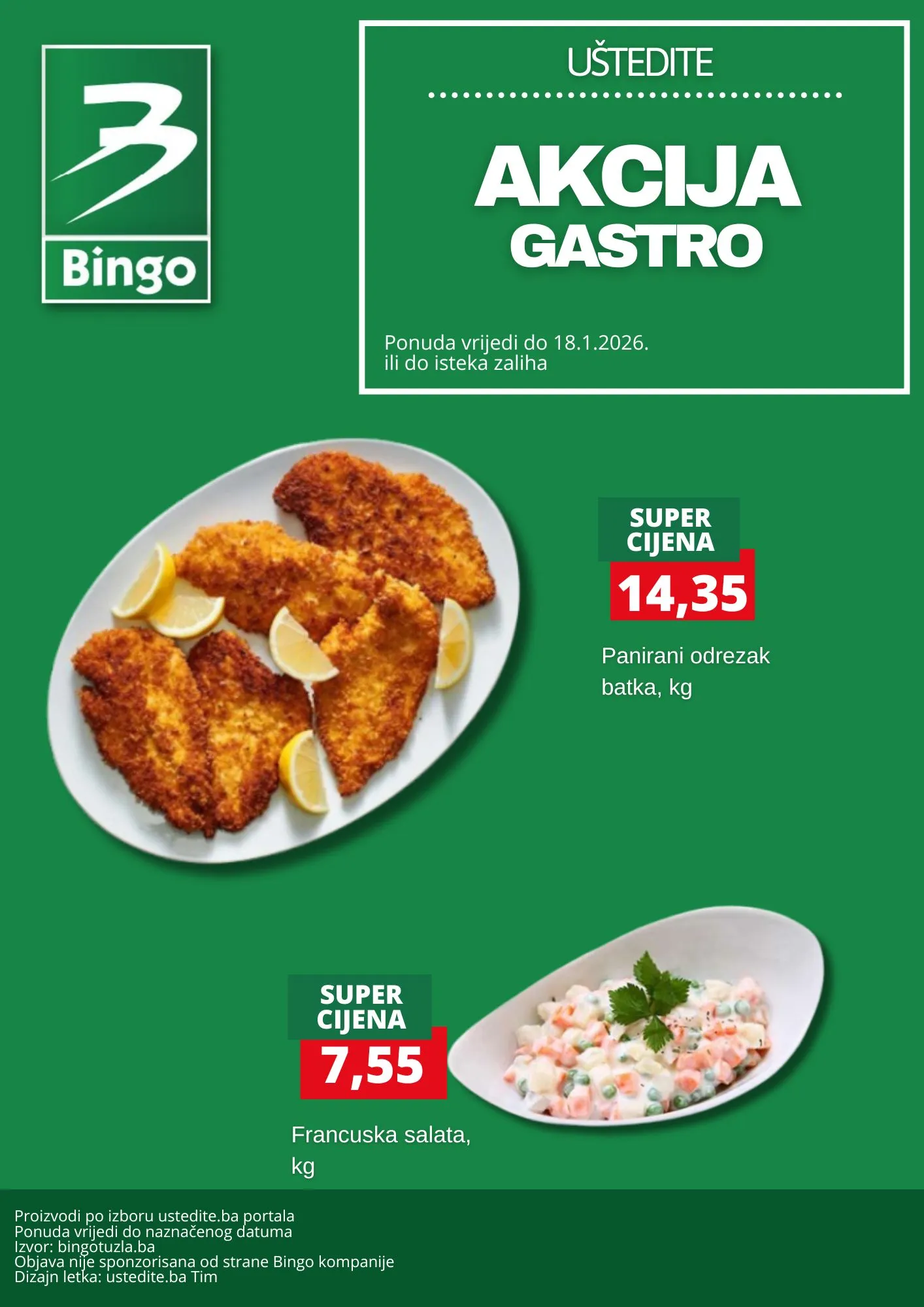 Bingo akcija GASTRO PONUDA