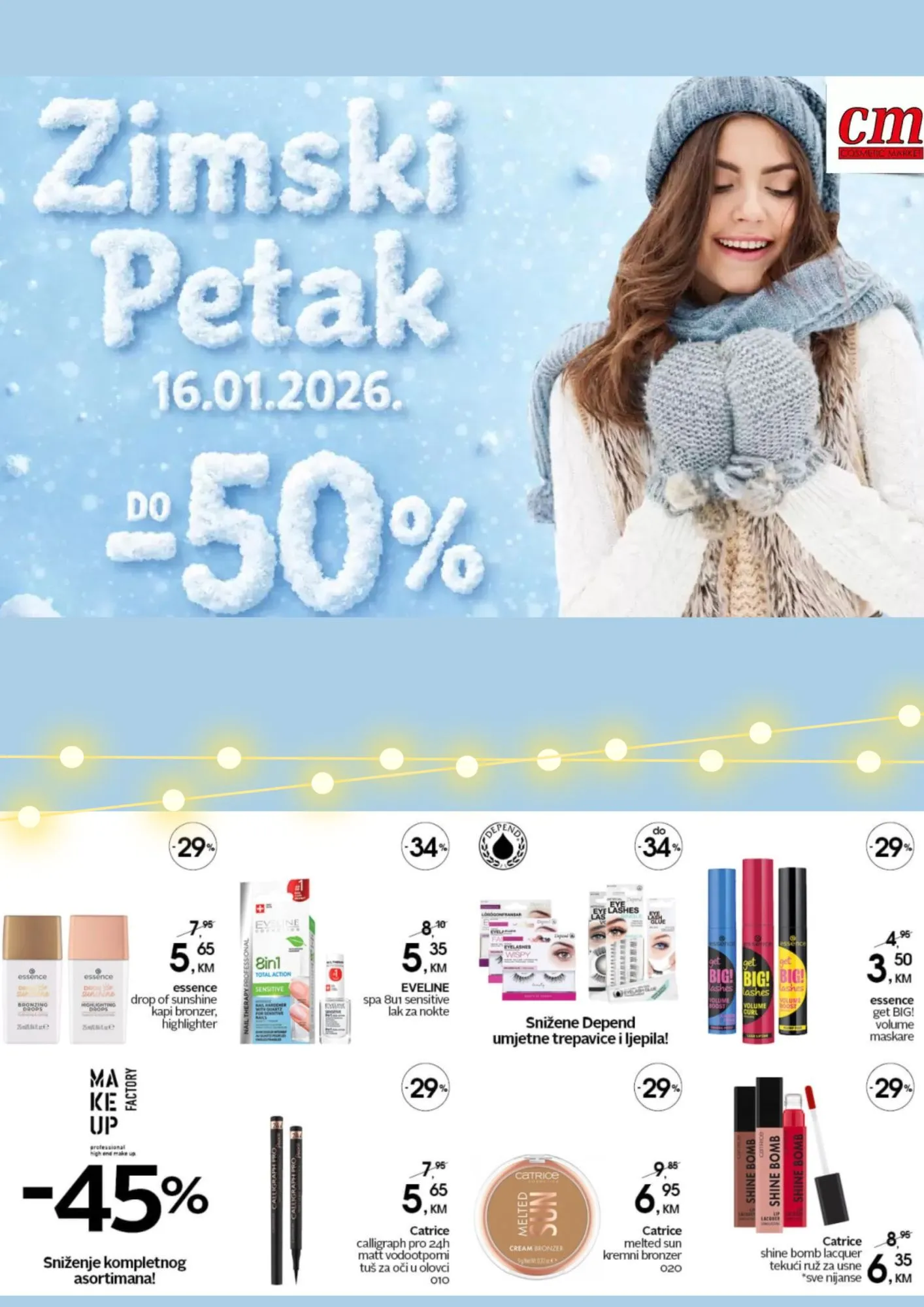 CM sniženje ZIMSKI PETAK samo 16.1.2026.