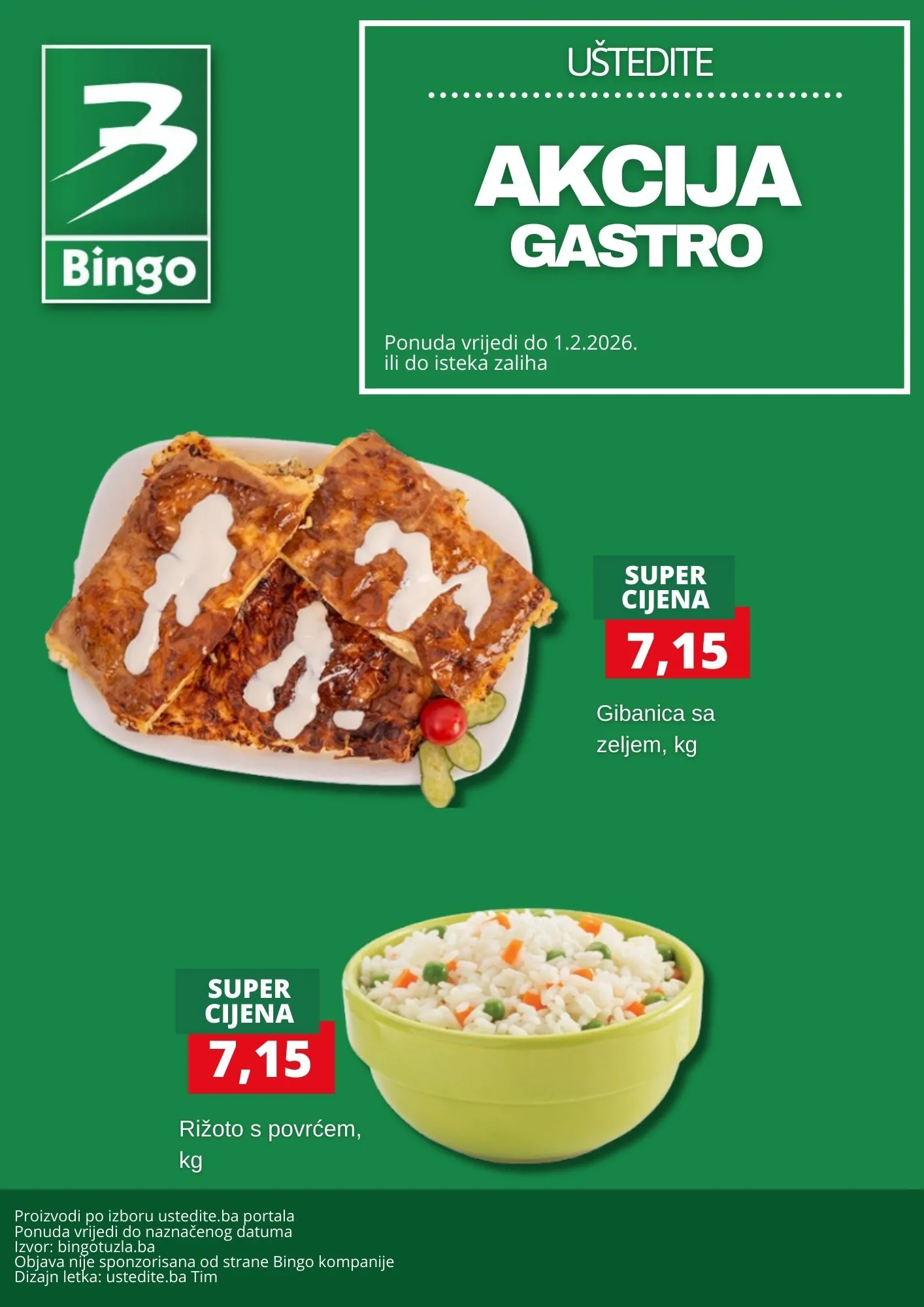 Bingo akcija GASTRO PONUDA