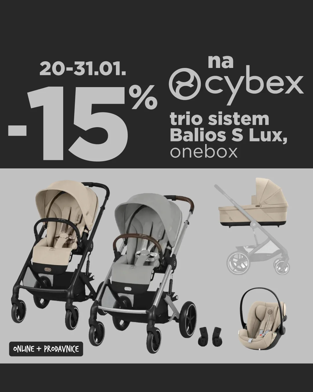 Aksa AKCIJA Cybex TRIO sistema 20-29.1.2026.
