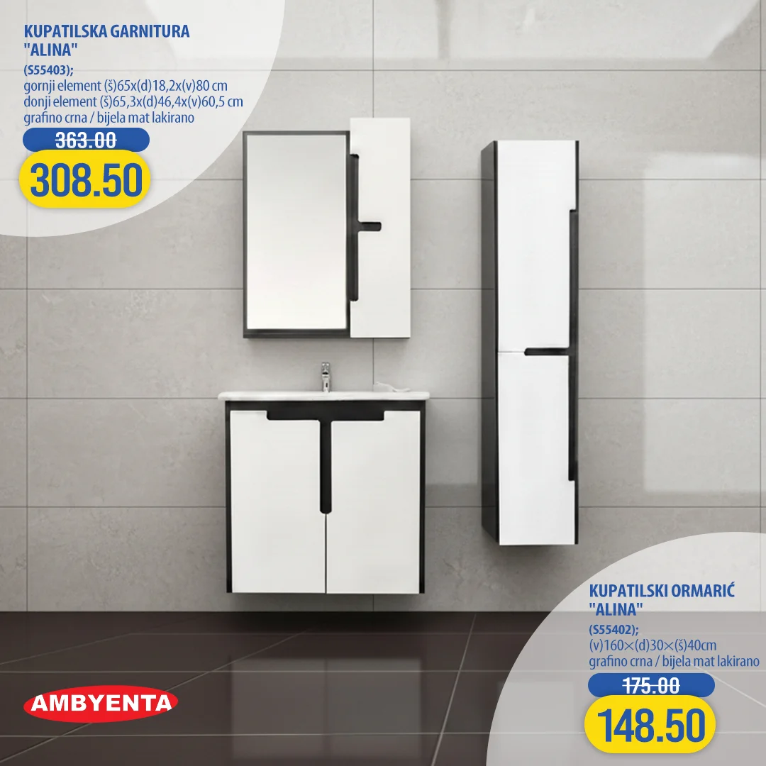 Fis akcija – kupatilski namještaj 15–28.1.2026.