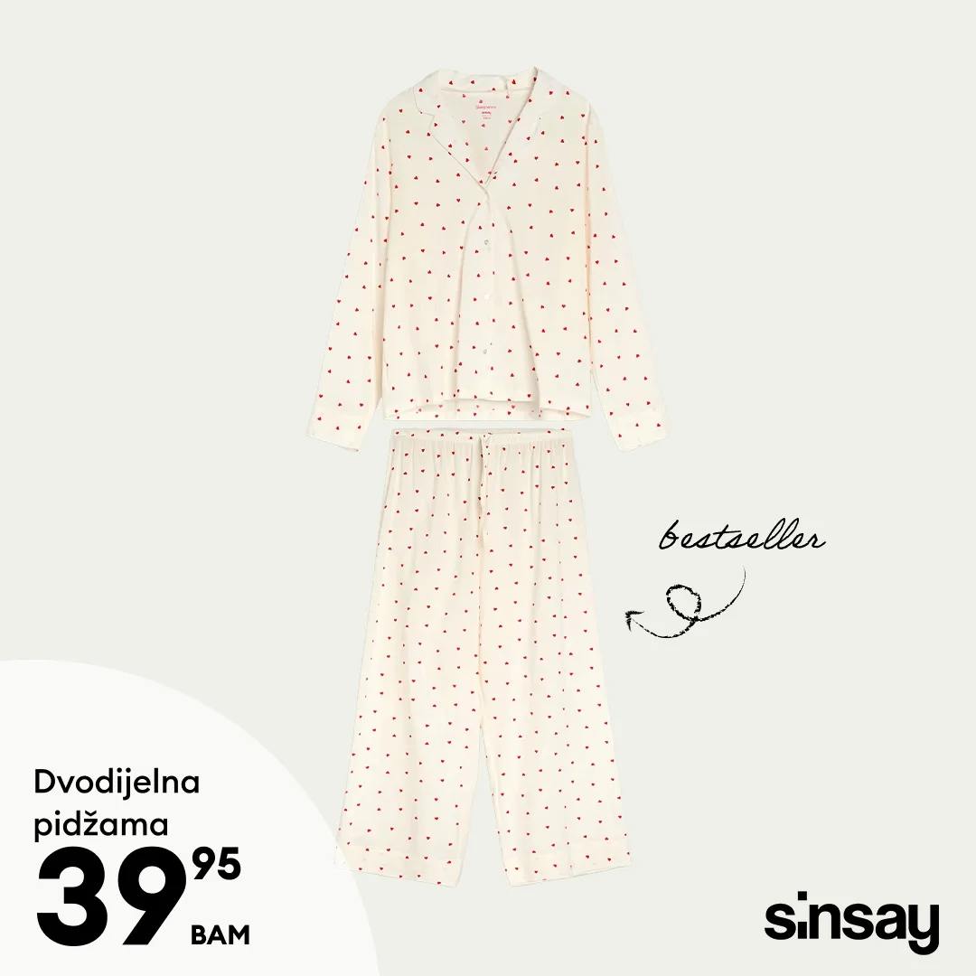 Sinsay akcija PIDŽAMA - januar 2026.