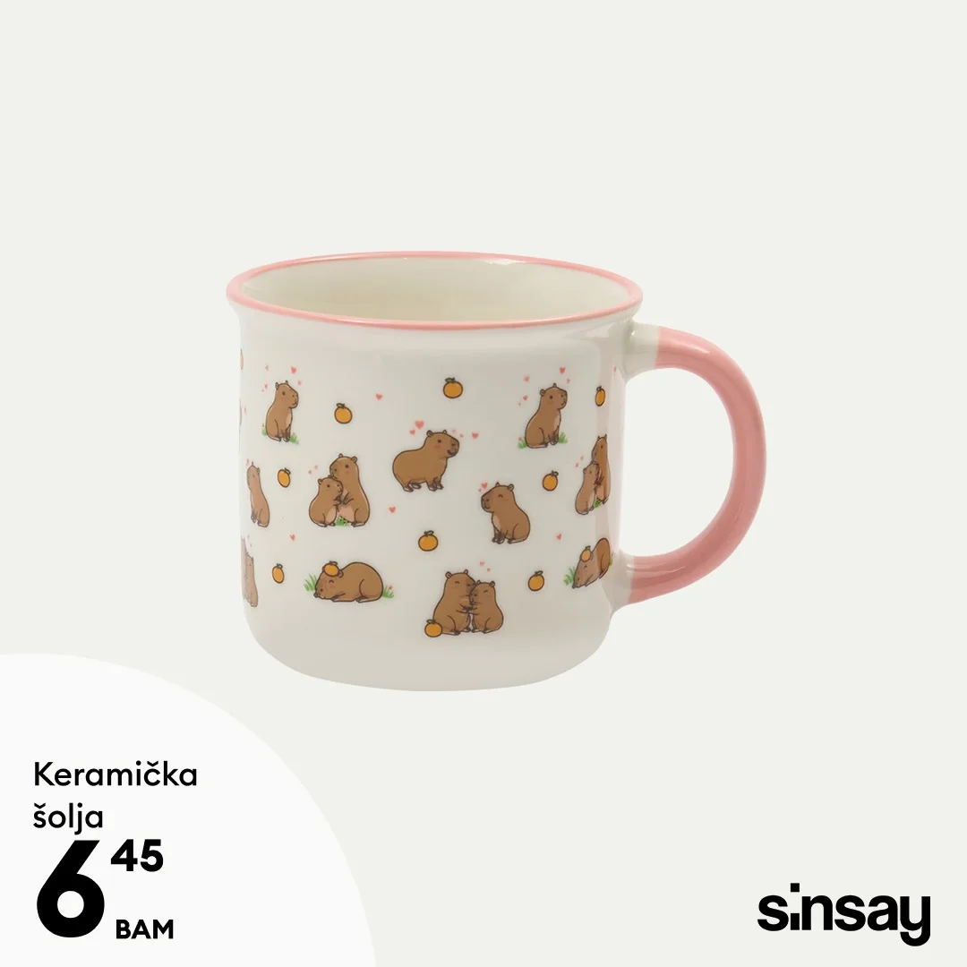 Sinsay akcija: keramičke šolje već od 6,45 KM – januar 2026.