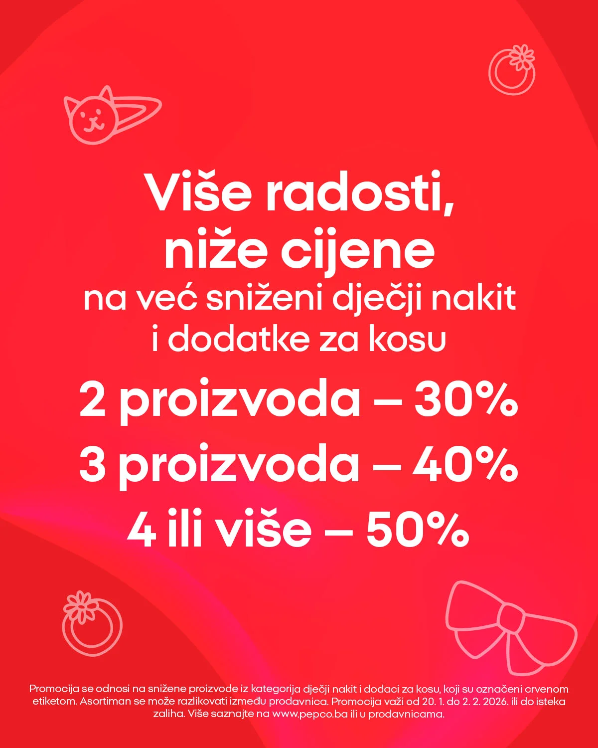 Pepco akcija: Dvije promocije = dvostruka korist od 20.1.2026.