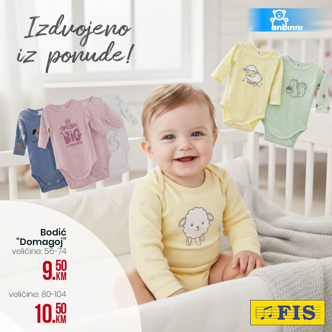 Fis akcija ODJEĆA ZA BEBE - januar 2026.
