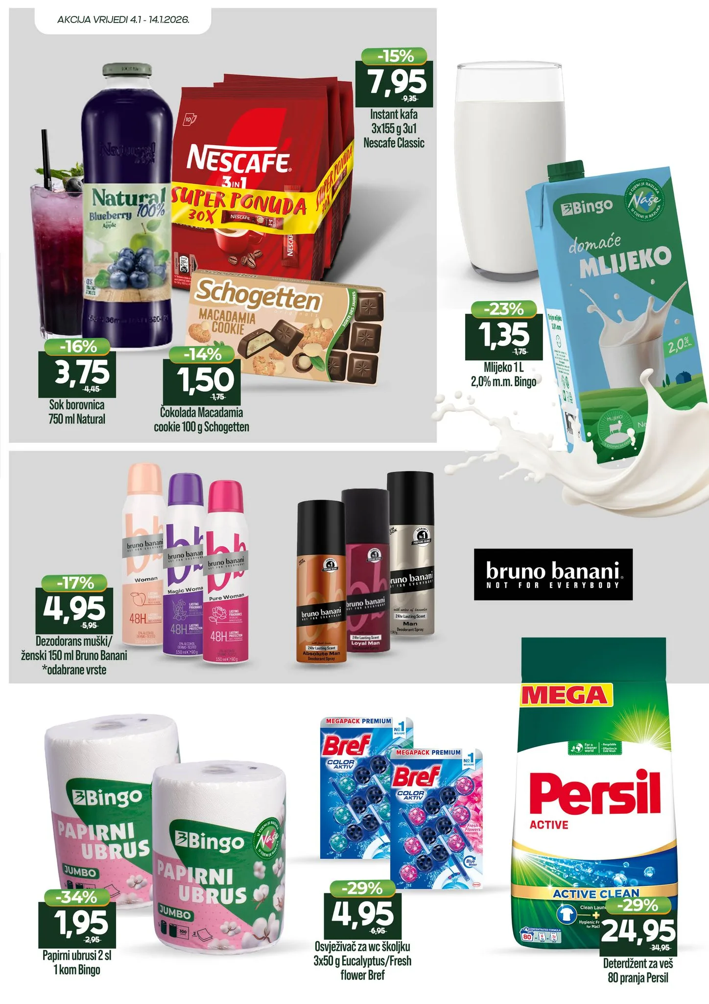 Bingo SNIŽENJE na odabrani asortiman 4-14.1.2026.
