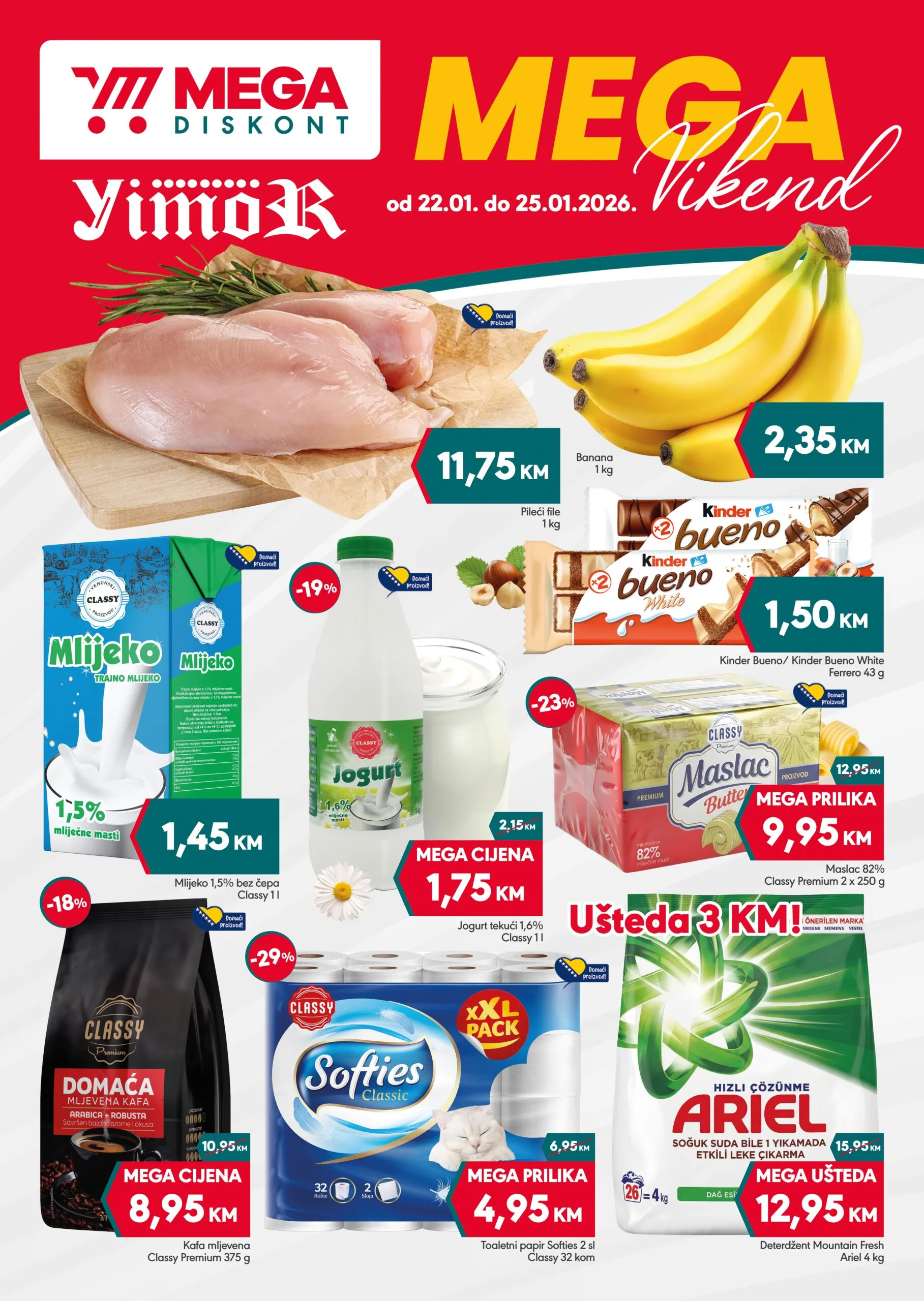 Mega Diskont vikend akcija 22-25.1.2026.