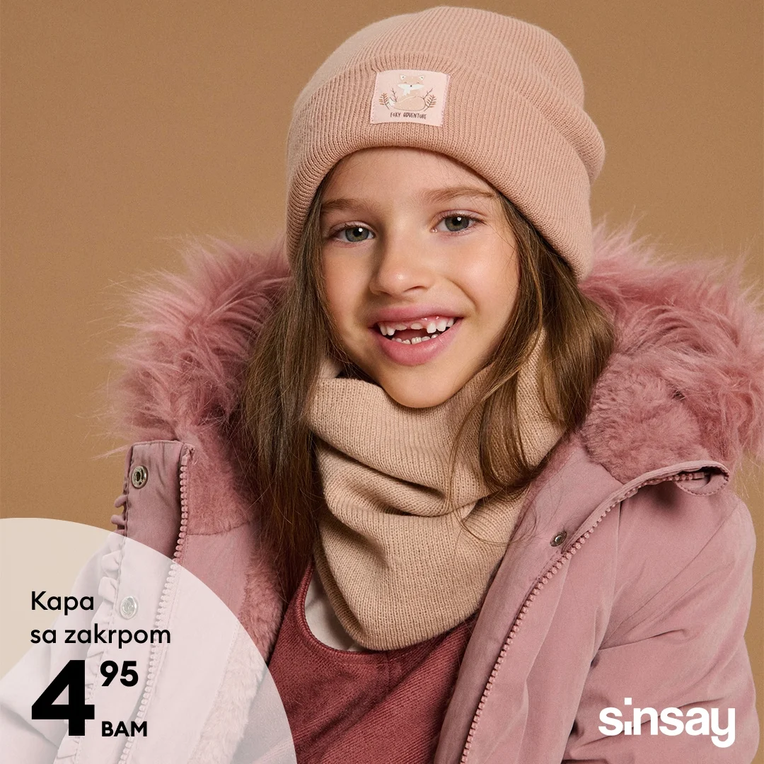 Sinsay dječiji zimski dodaci – januar 2026.