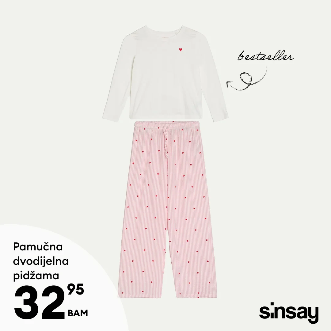 Sinsay akcija PIDŽAMA - januar 2026.