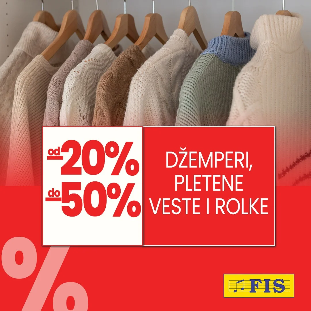 Fis SEZONSKO SNIŽENJE do 70% januar 2026.