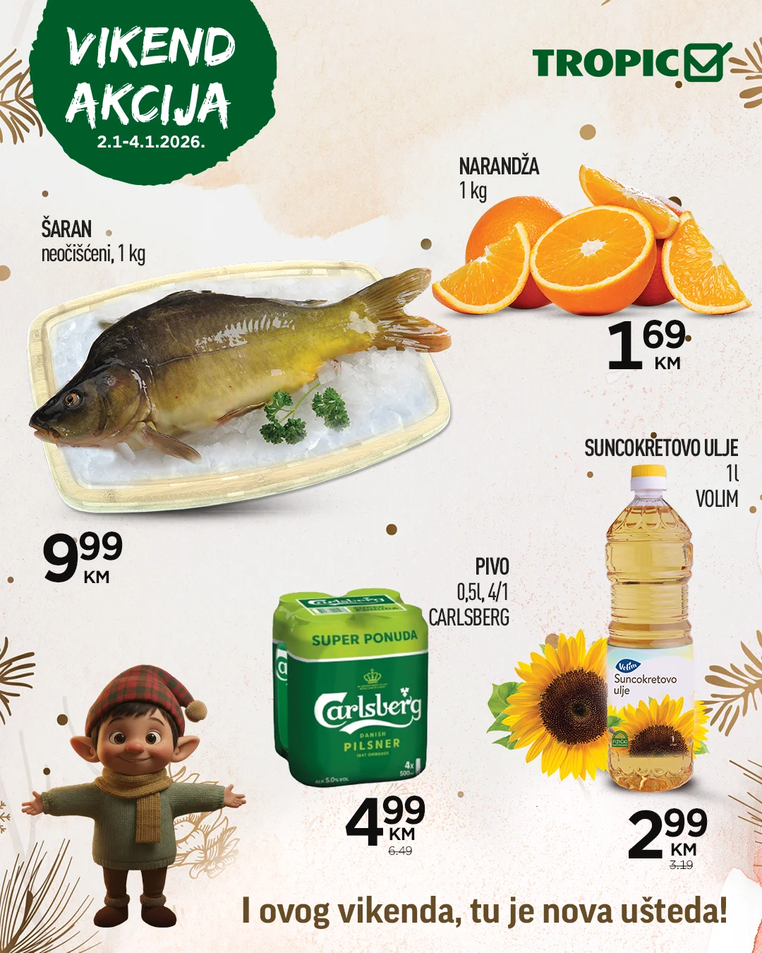 Tropic vikend akcija 2-4.1.2025. 