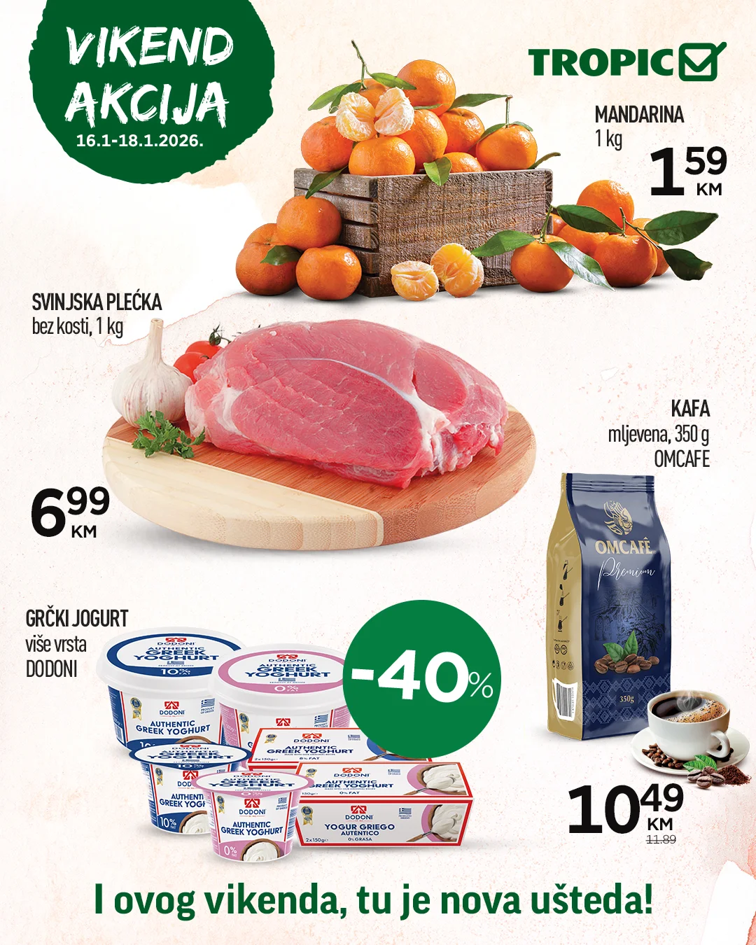 Tropic vikend akcija 16-18.1.2026.