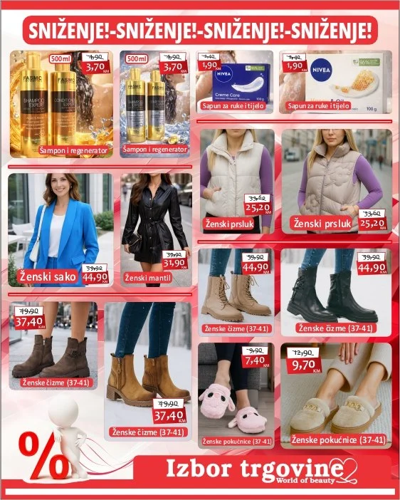 Izbor trgovine SNIŽENJE ODJEĆE I OBUĆE 30.1-6.2.2025. 