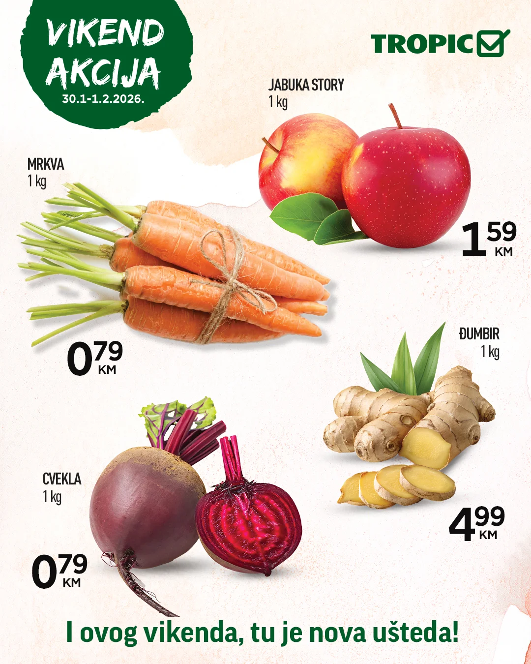 Tropic vikend akcija 30.1-1.2.2026.