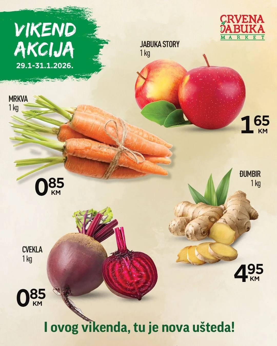 Crvena Jabuka vikend akcija 29-31.1.2026.