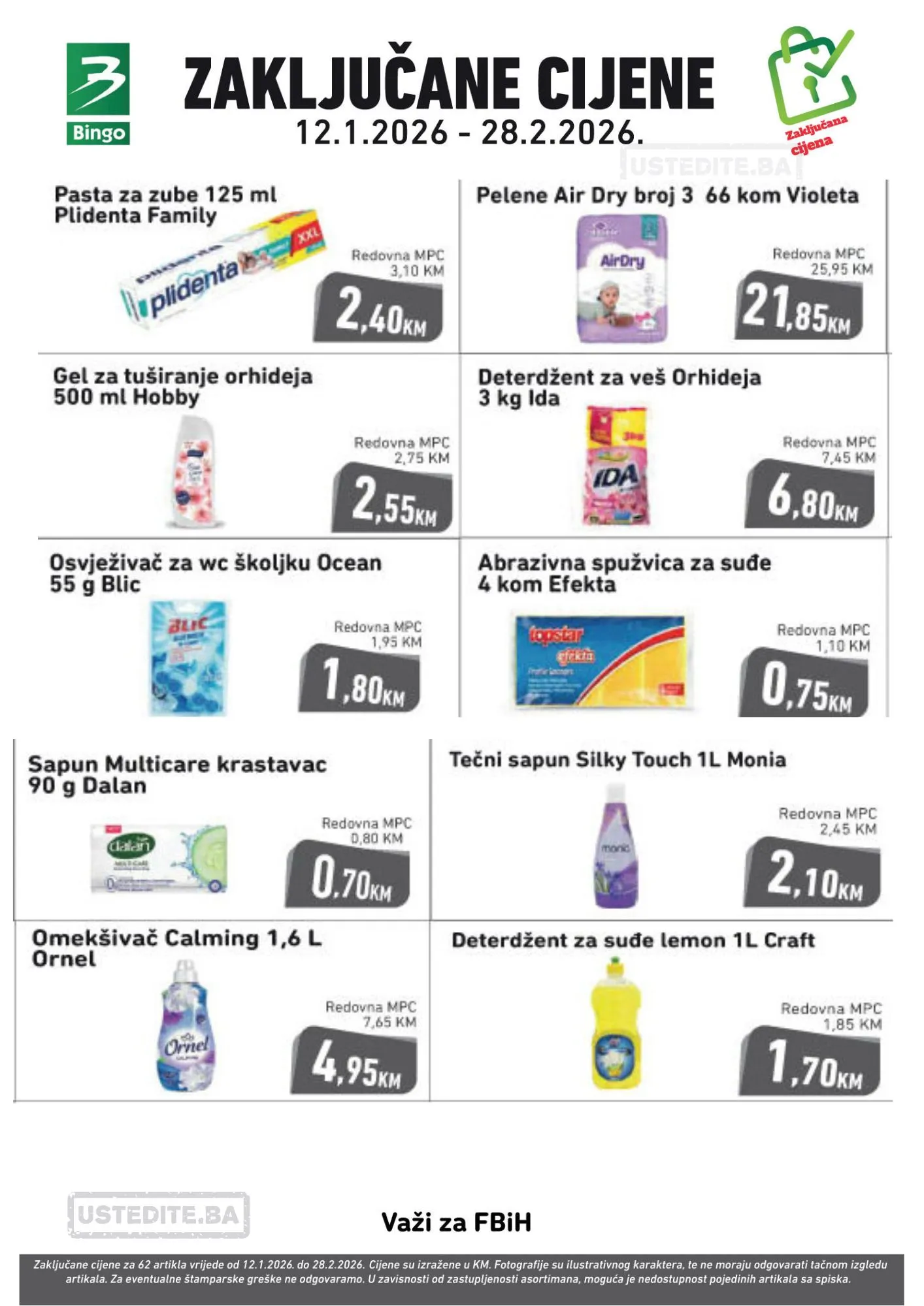 Bingo ZAKLJUČAVAMO CIJENE 12.1-28.2.2026.