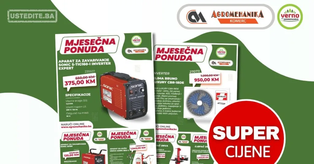 Verno by Agromehanika MJESEČNA AKCIJA – januar 2026.