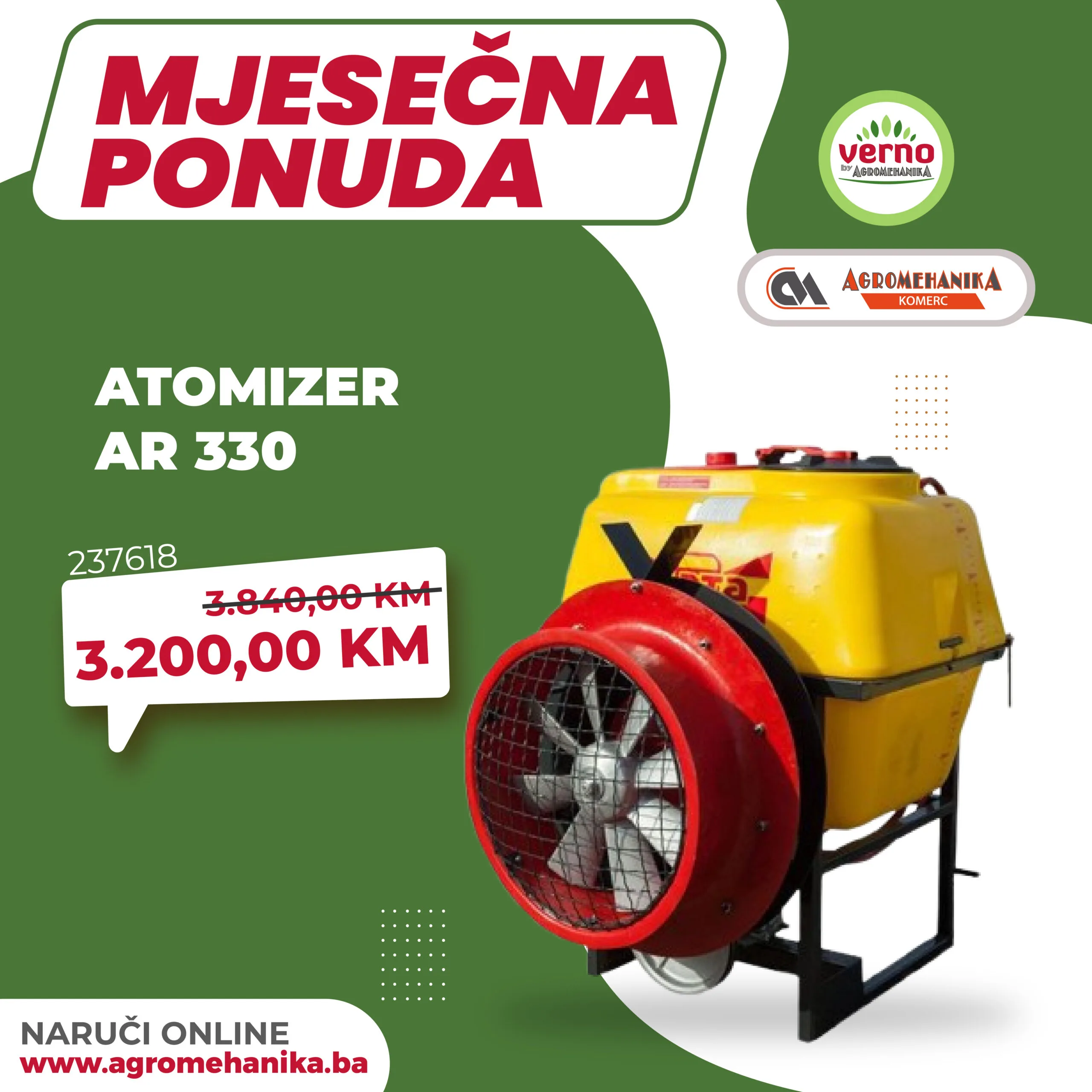 Verno by Agromehanika MJESEČNA AKCIJA – januar 2026.