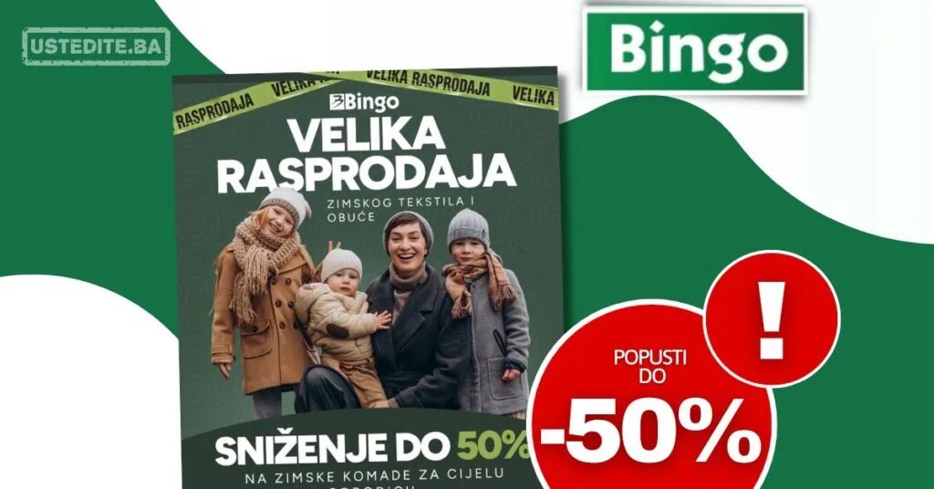 Bingo SNIŽENJE do 50% - do isteka zaliha.