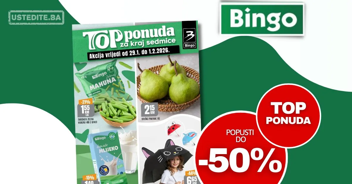 Bingo vikend akcija 29.1-1.2.2026.