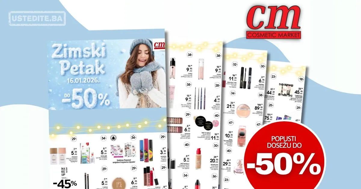 CM sniženje ZIMSKI PETAK samo 16.1.2026.