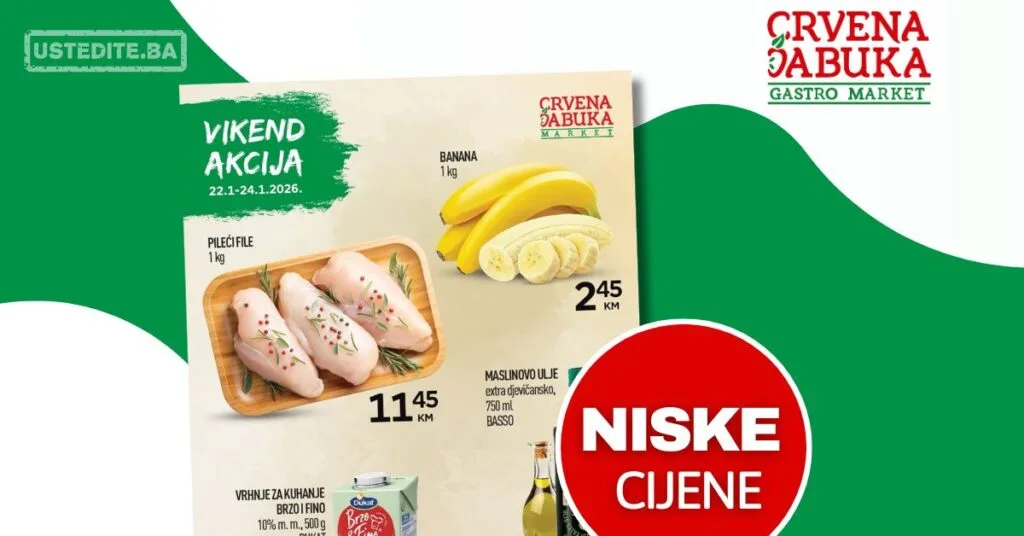 Crvena Jabuka vikend akcija 22-24.1.2026.
