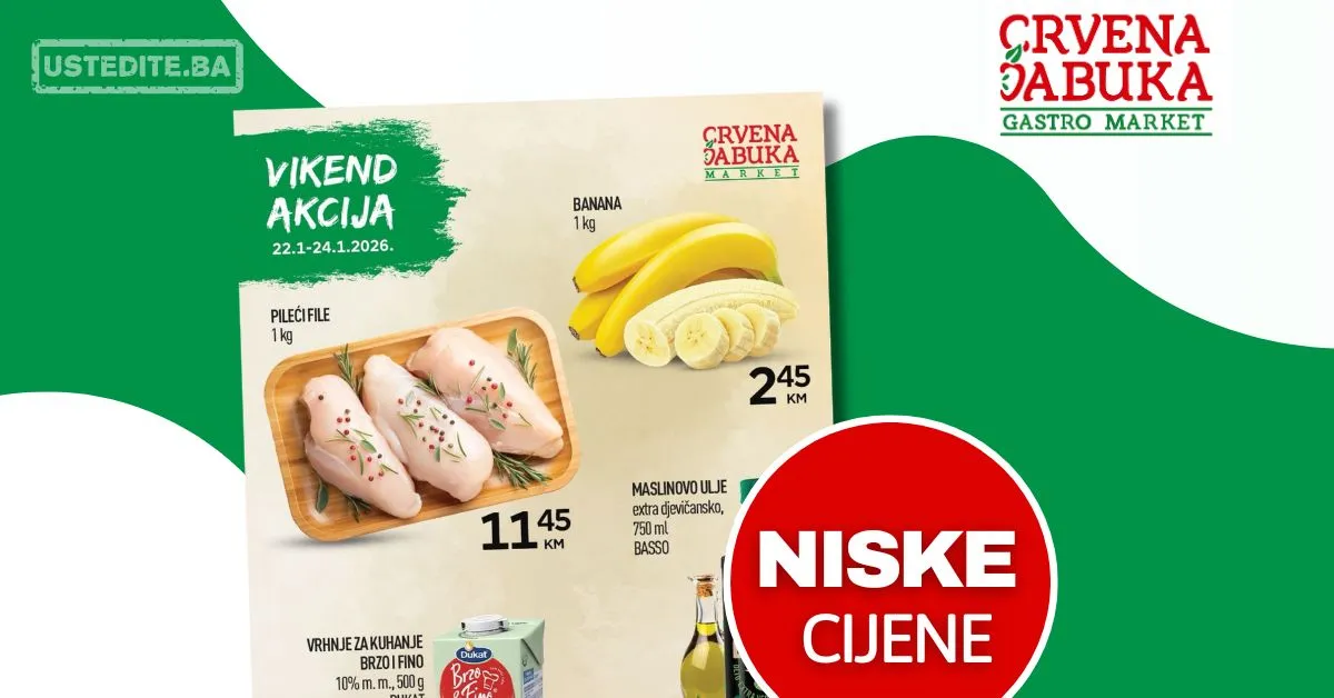 Crvena Jabuka vikend akcija 22-24.1.2026.